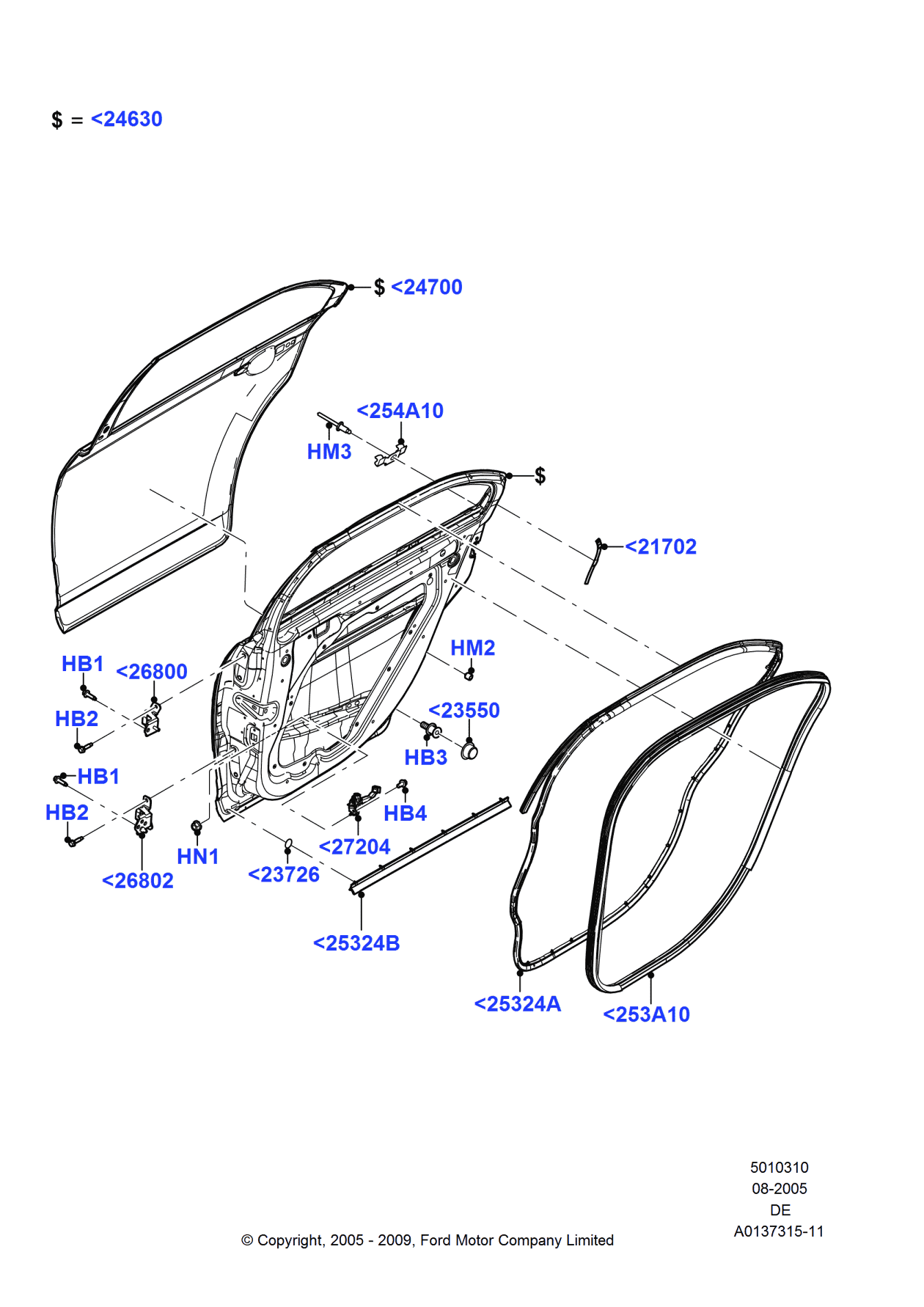 Ford 9L3Z-5423726-A Tape