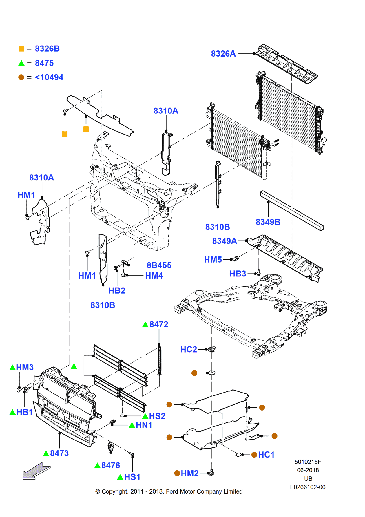 Ford BB5Z-8349-D Deflector - Air