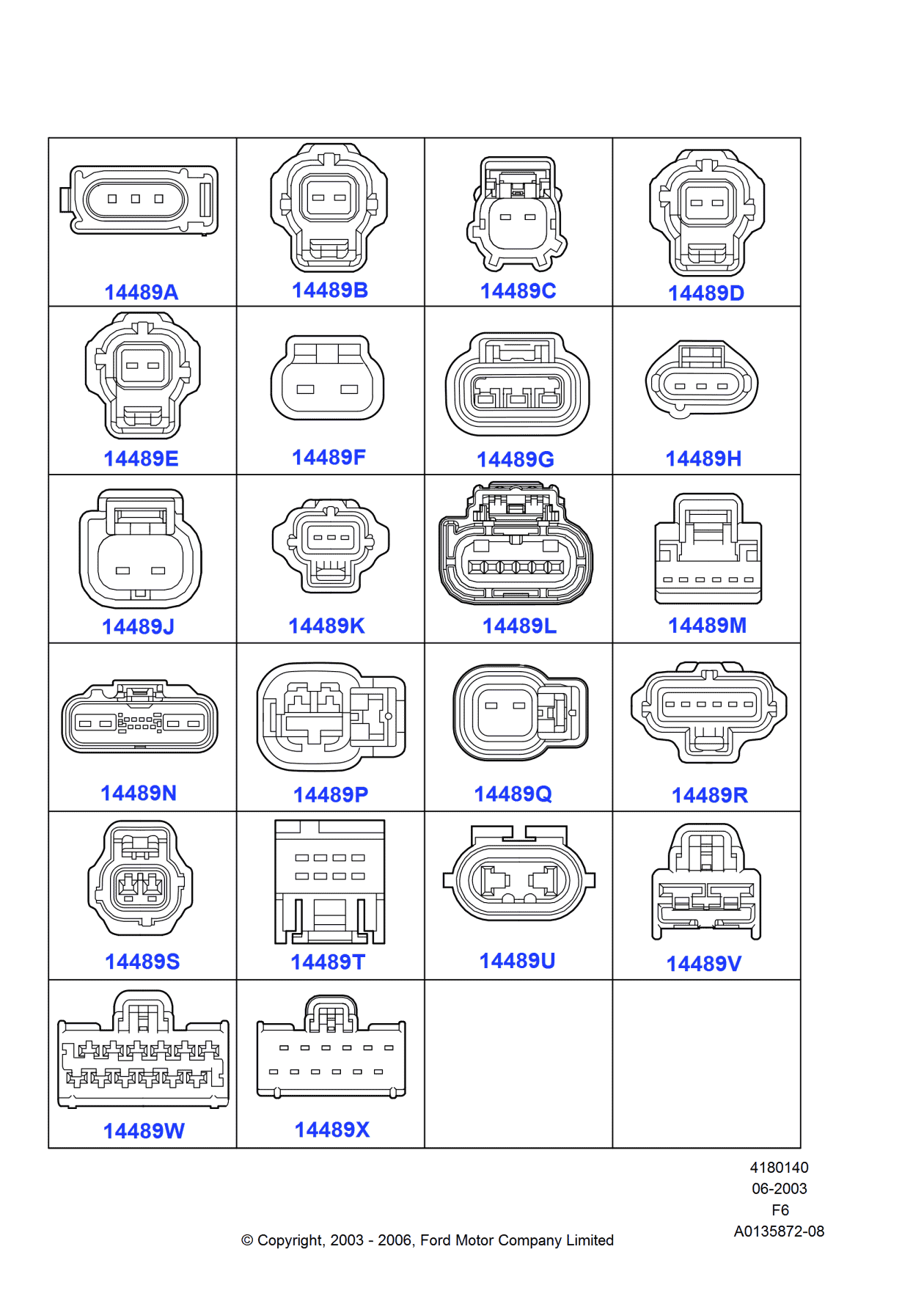 Ford 1L2Z-14489-AA Sleeve - Wiring