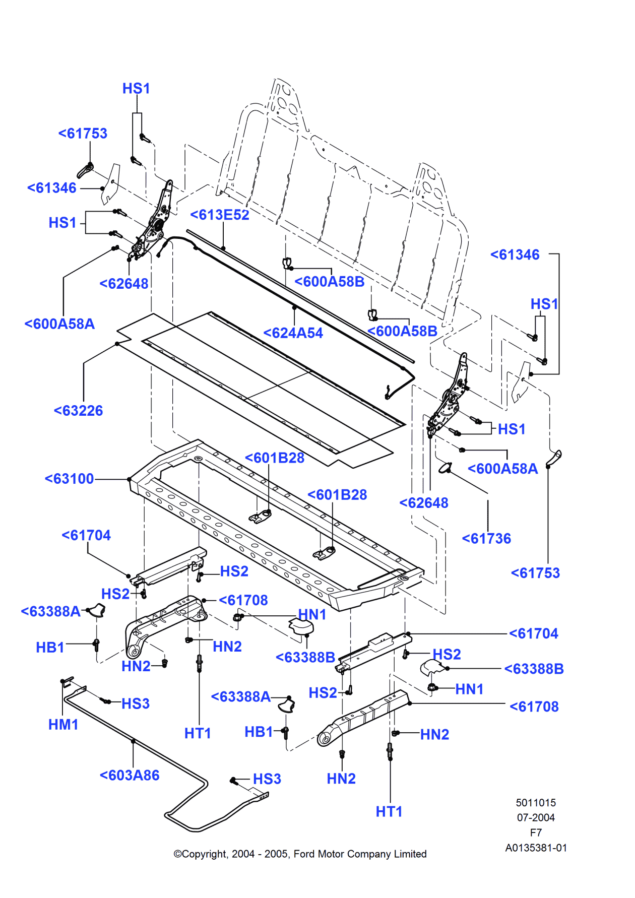 Ford 4C3Z-26600A58-SA Kit - Hardware