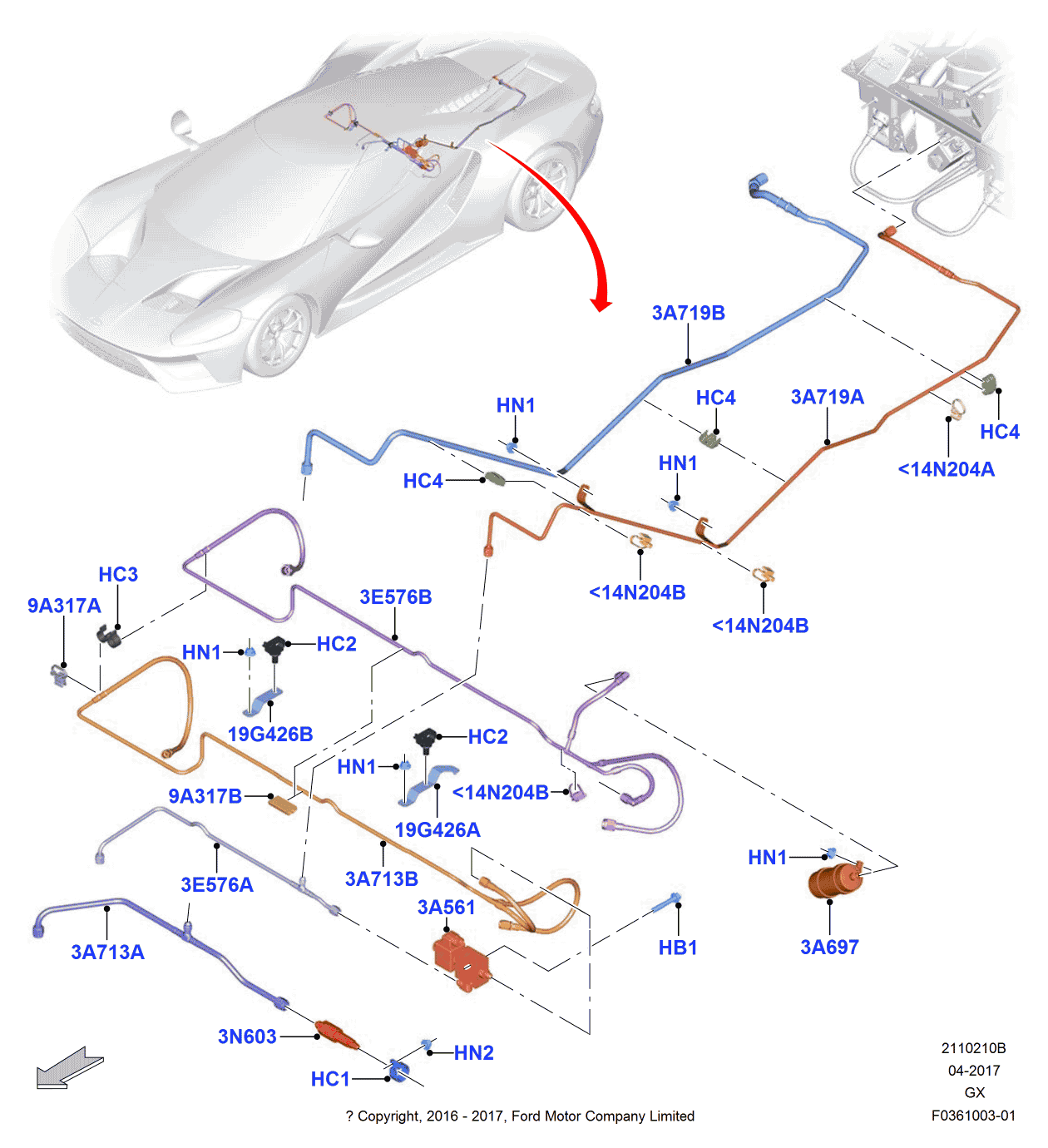 Ford HG7Z-3962-B Bracket - Support