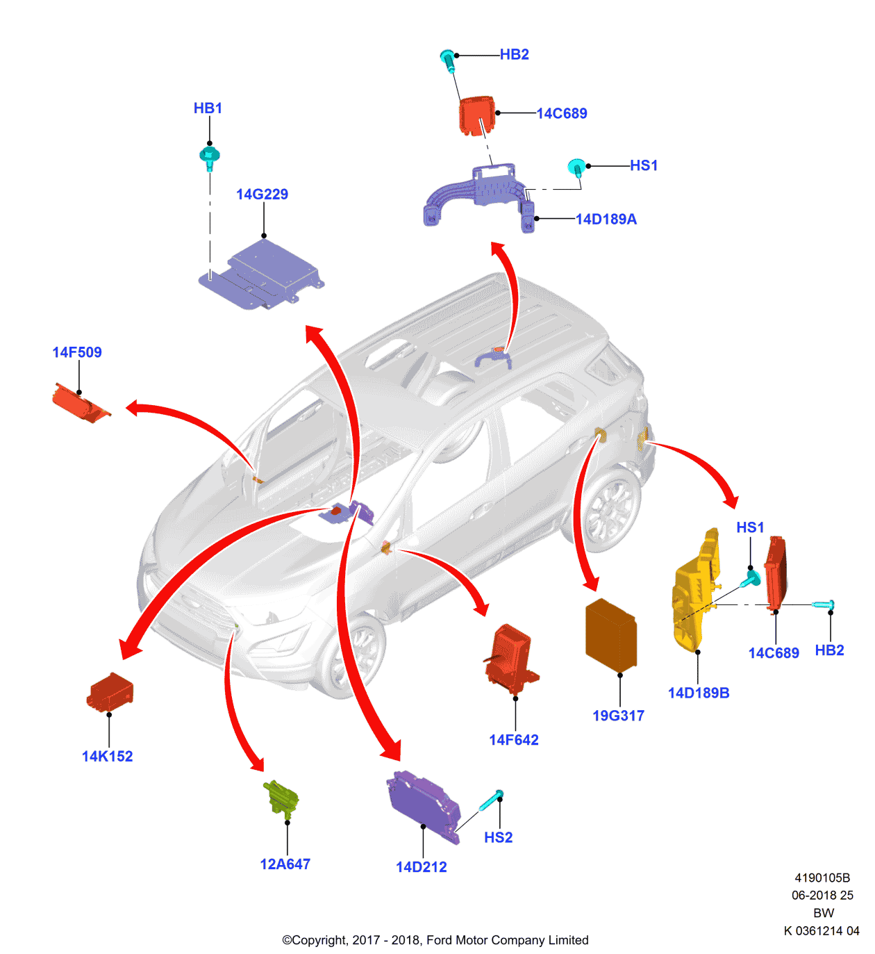 Ford H1BZ-14F642-A Module - Smart Data Link