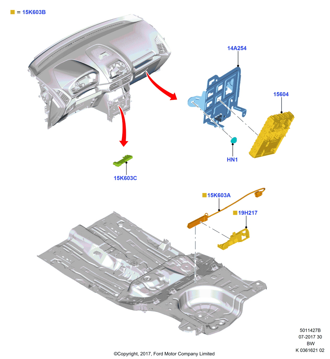 Ford GN1Z-19H217-A Bracket