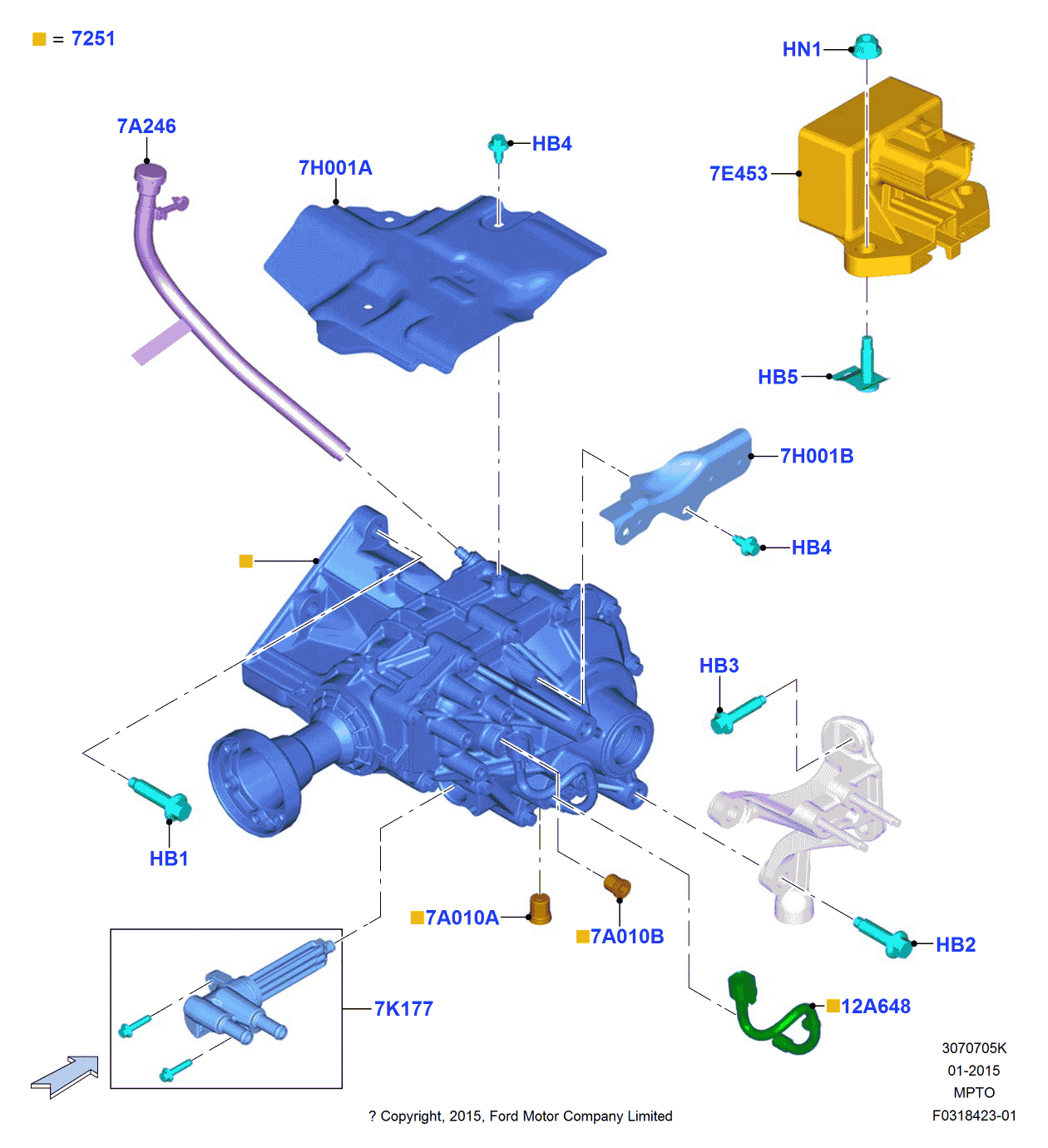 Ford F2GZ-7F469-C Shield