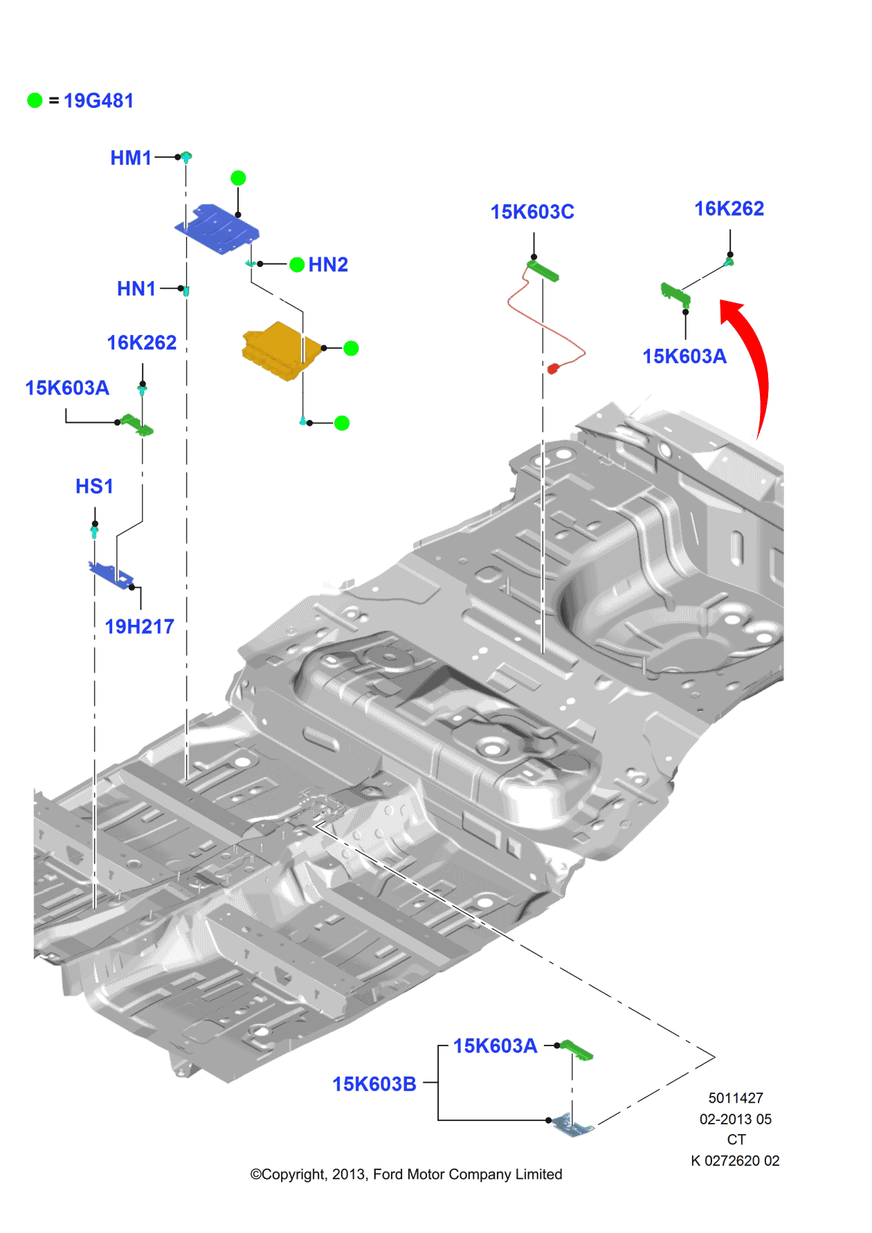Ford AE8Z-19H217-A Bracket