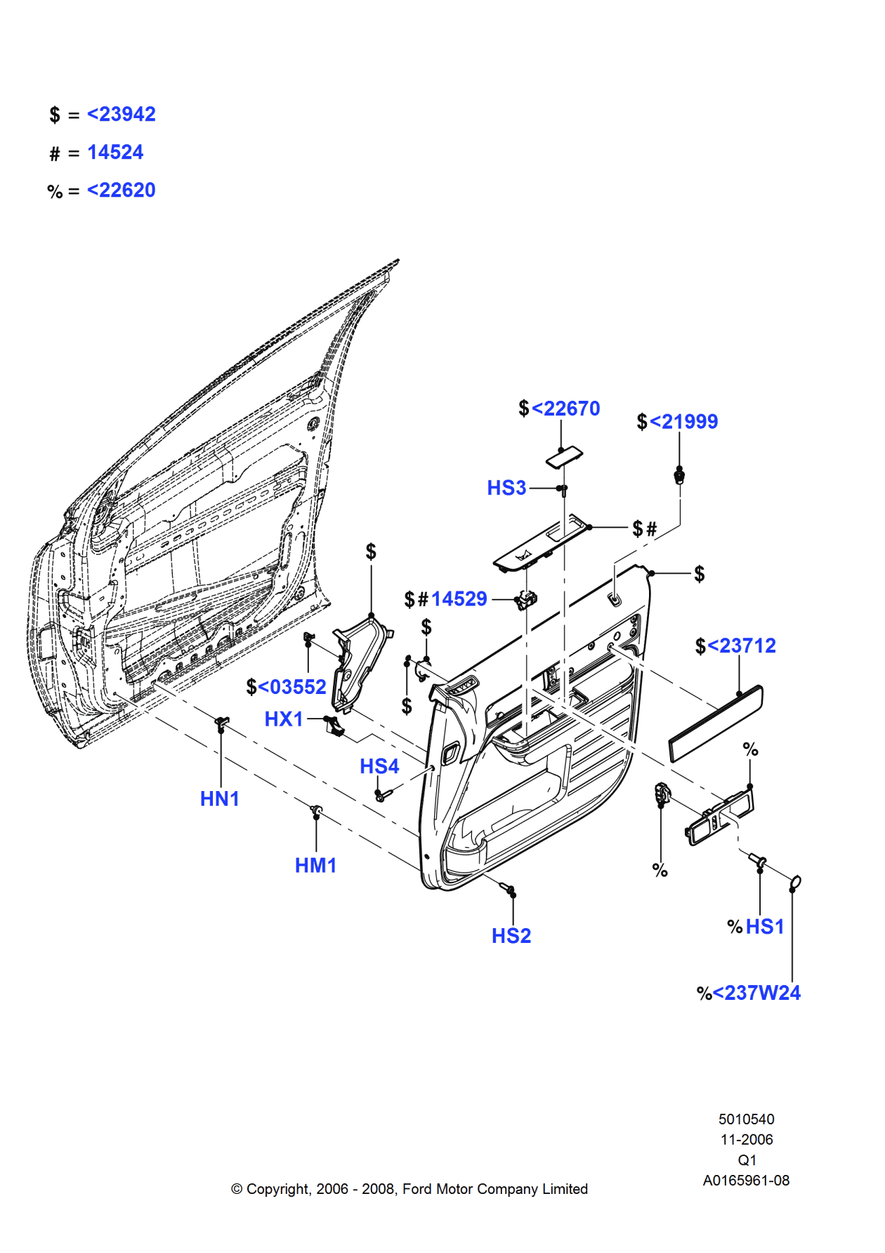 Ford -W712934-S424 Screw