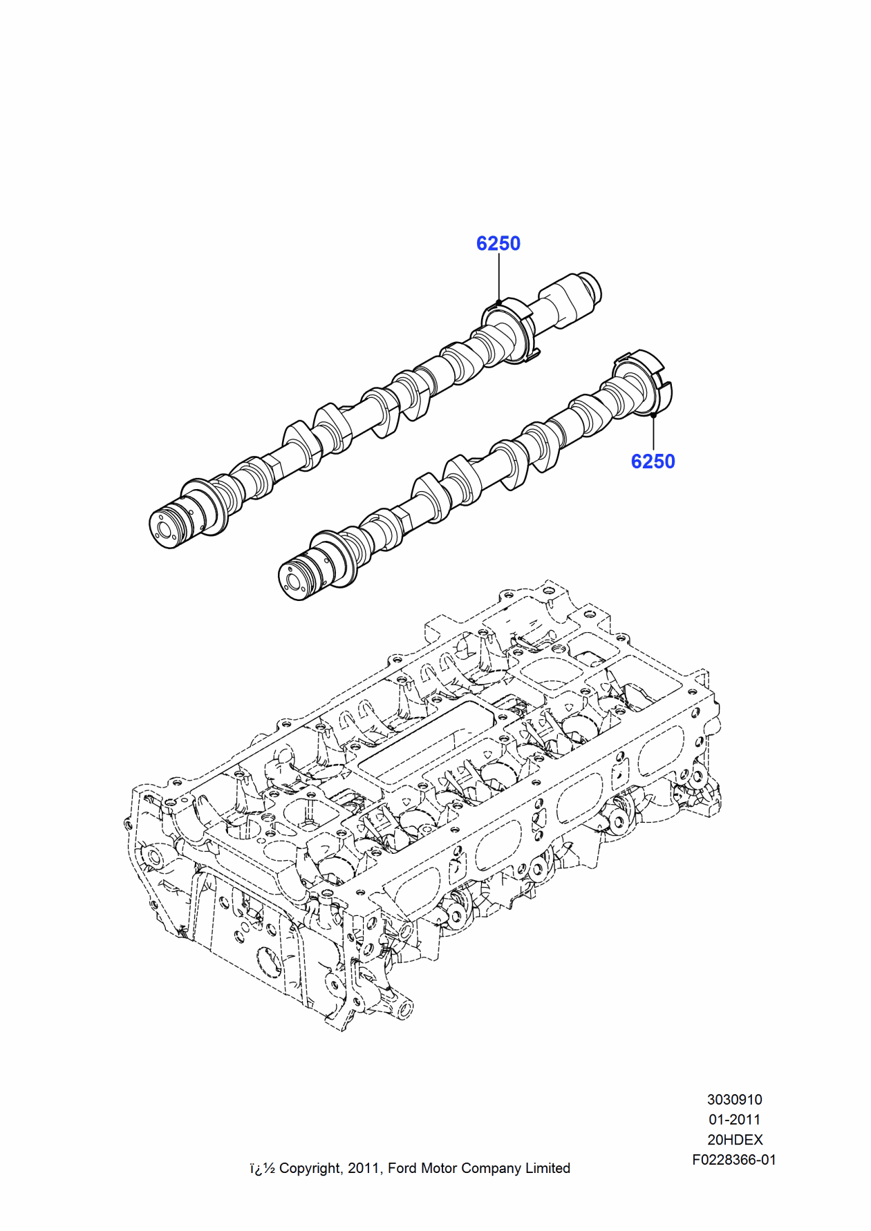 Ford CM5Z-6250-N Camshaft