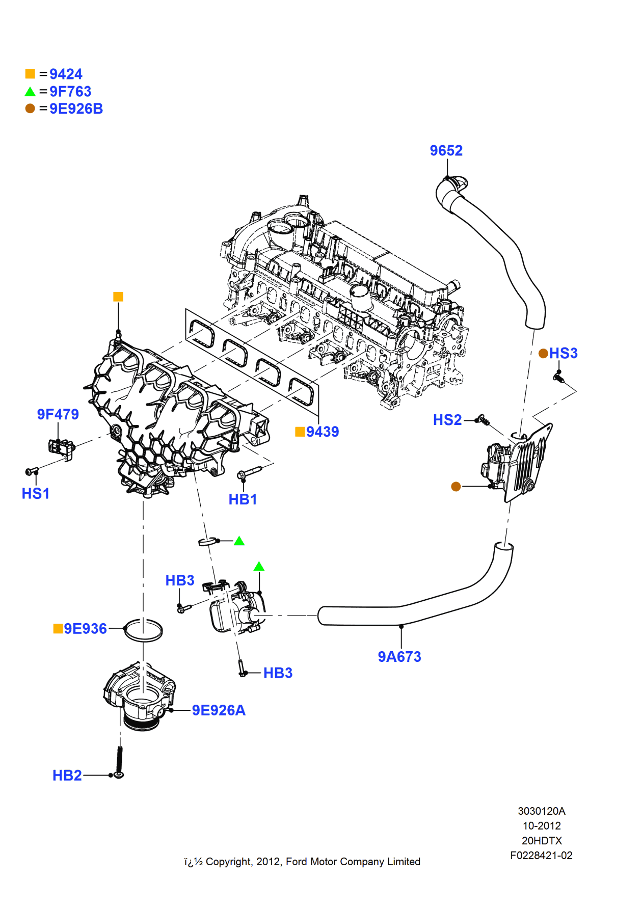 Ford CV6Z-9P437-A Duct - Air