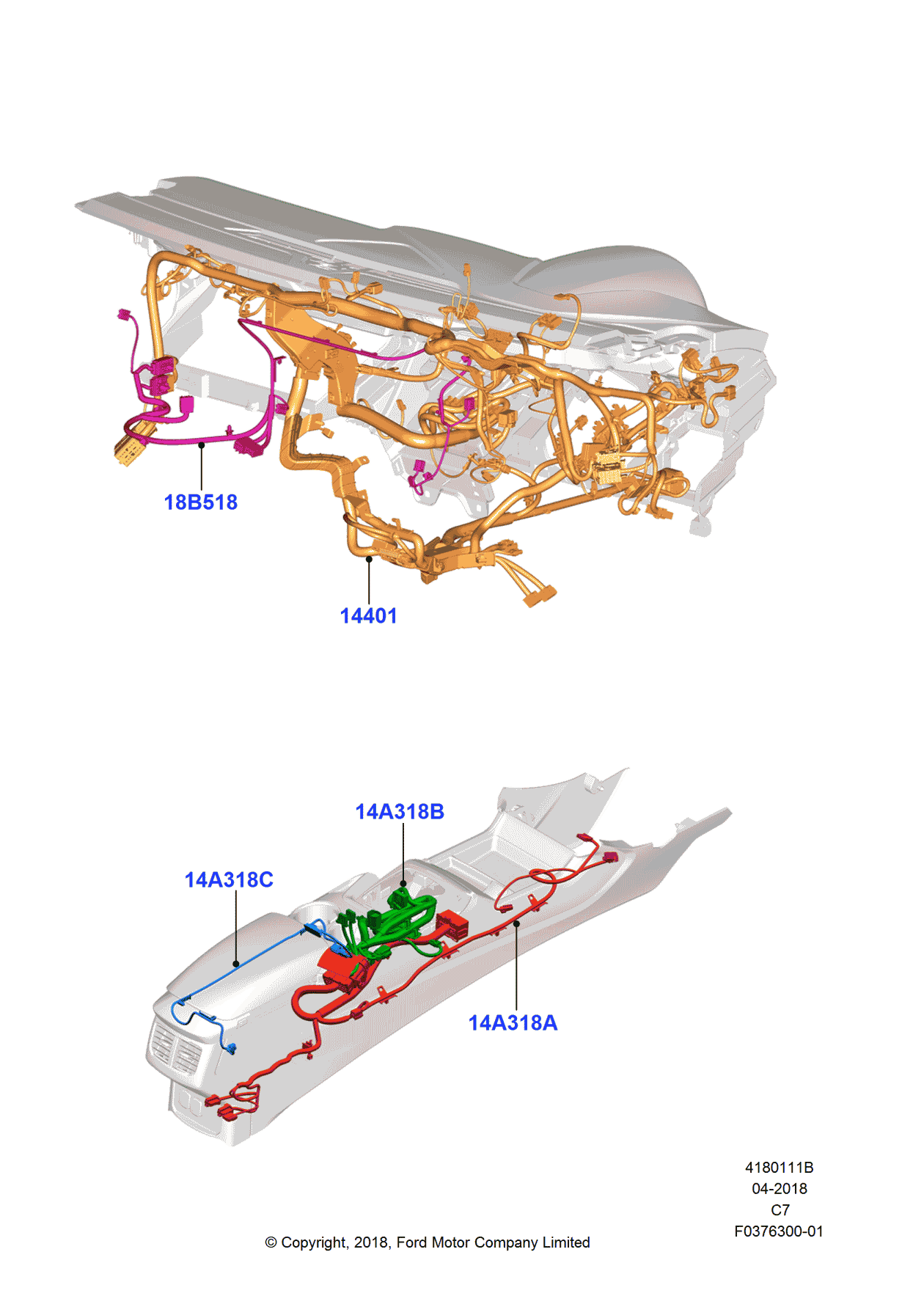 Ford DP5Z-14A318-BA Wire Assy - Accessory Feed