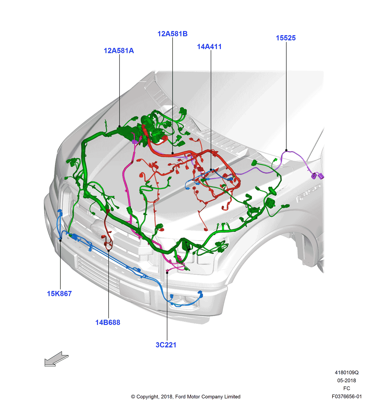 Ford JU5Z-14A411-C Wire Assembly - Jumper