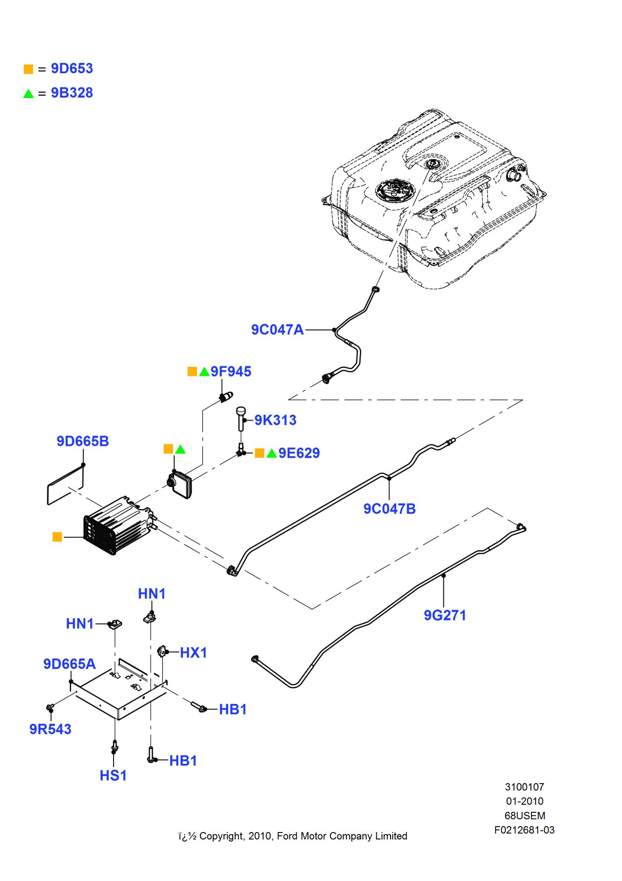 Ford BU9Z-9B328-A Separator Assembly - Fuel Vapour