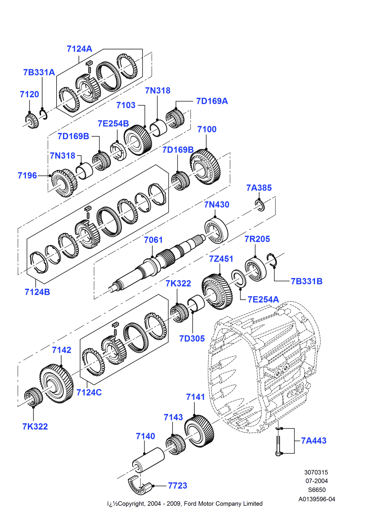 Ford F81Z-7B331-A Kit - Snap Ring