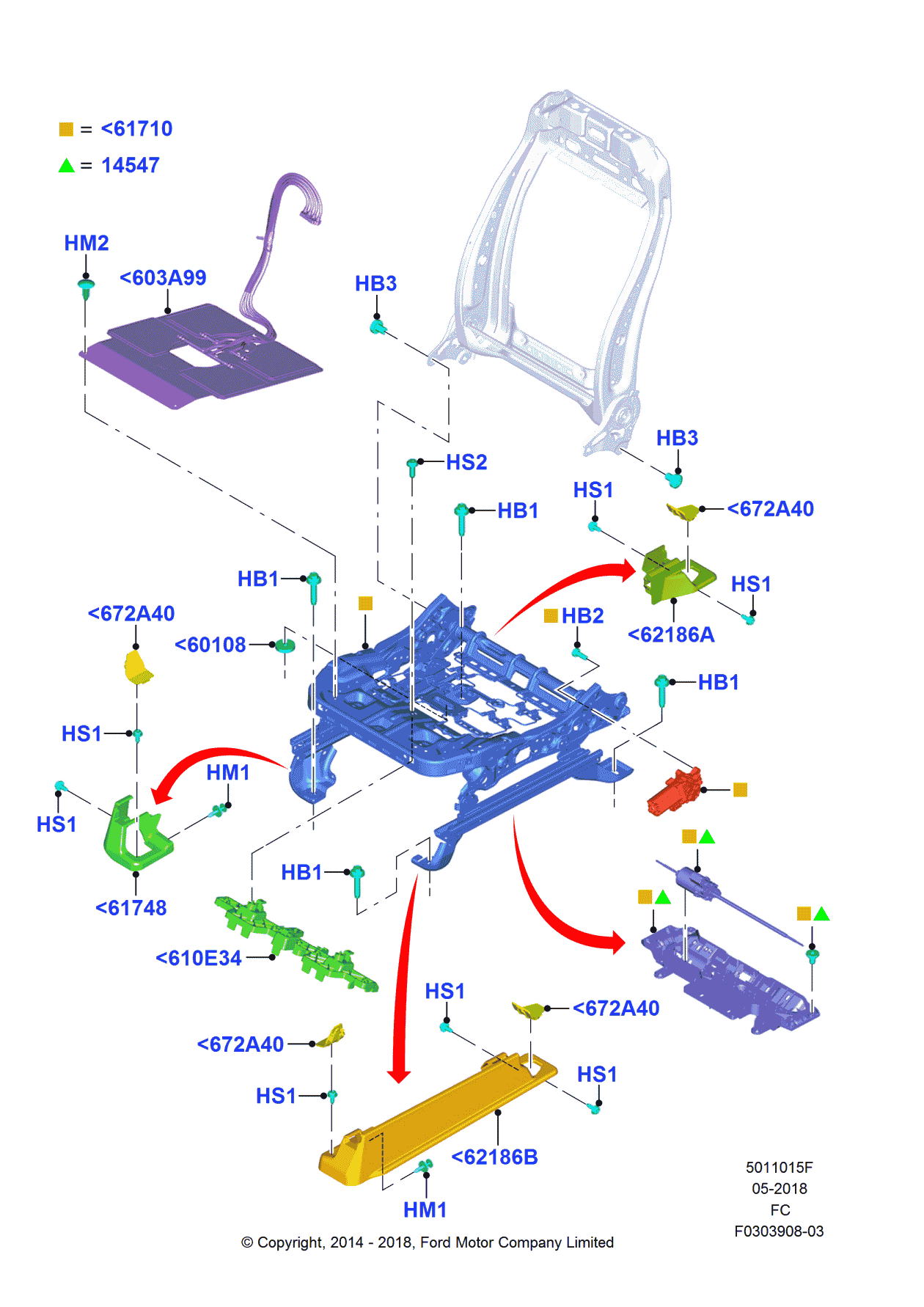 Ford FL3Z-7860108-A Washer