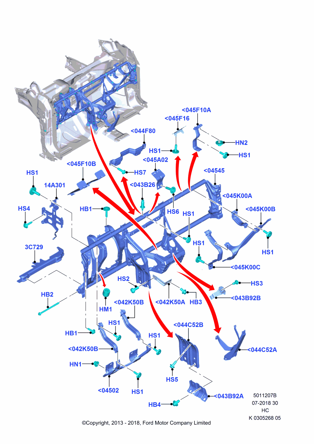 Ford BM5Z-58043A88-A Insulator
