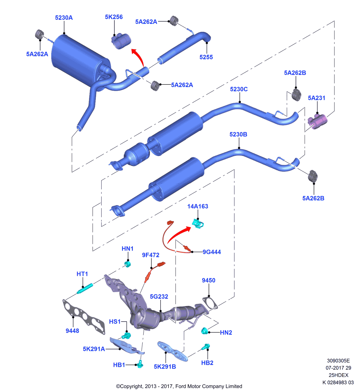 Ford ED8Z-14A206-A CLIP - WIRING
