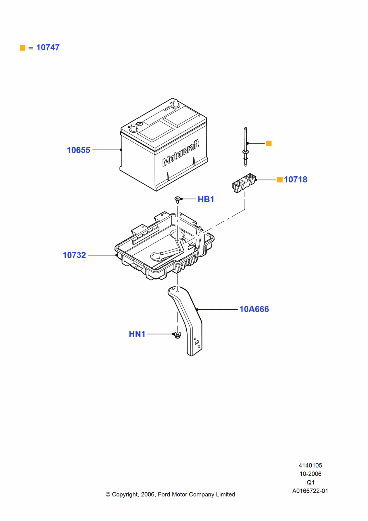 Ford BXL-36R Battery