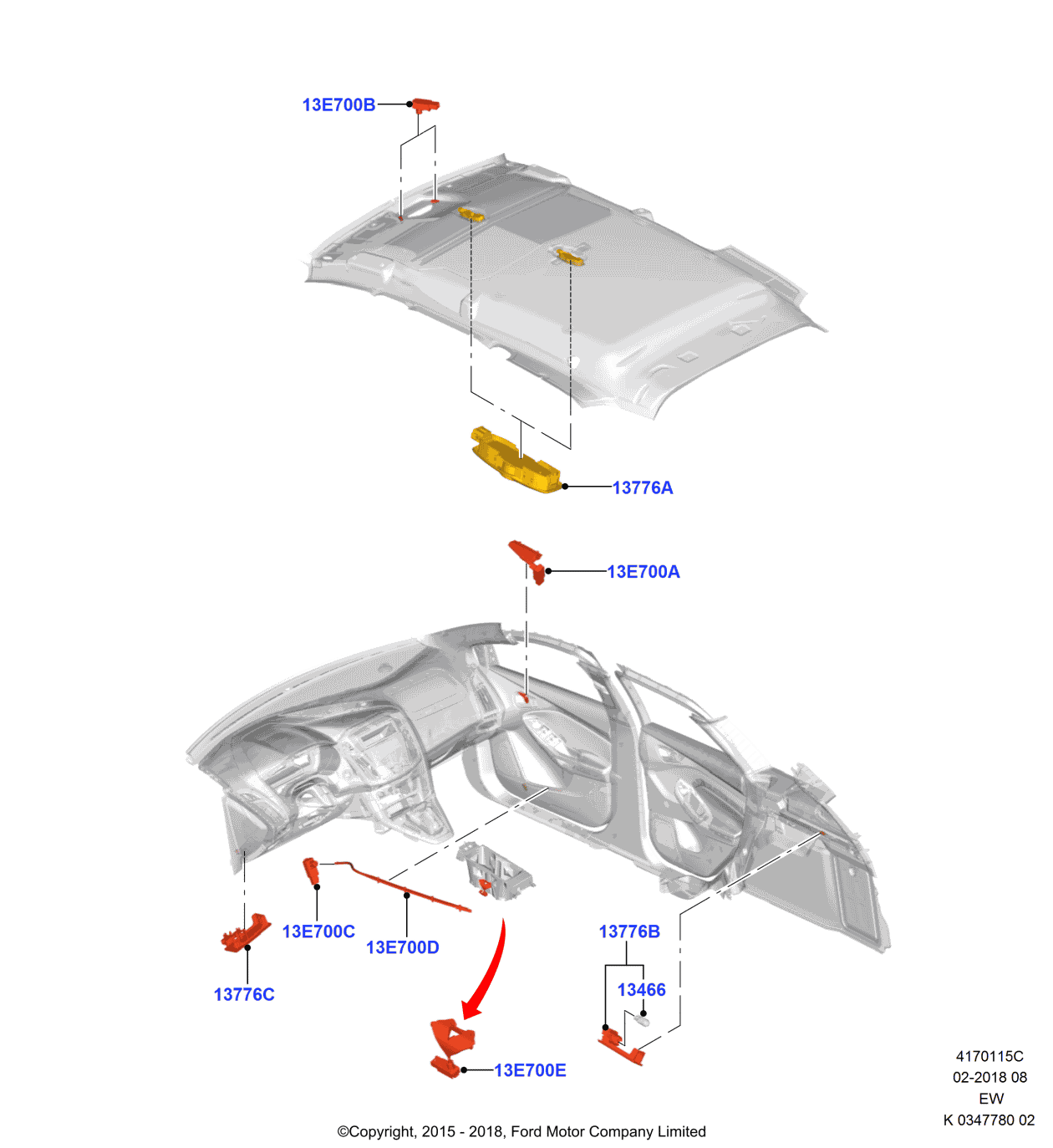 Ford AM5Z-13C626-A Lamp Assembly - L.E.D.