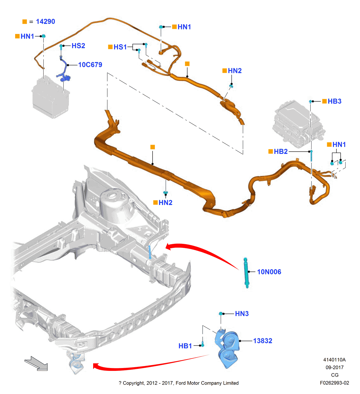 Ford FV6Z-6A957-B Stud - Special