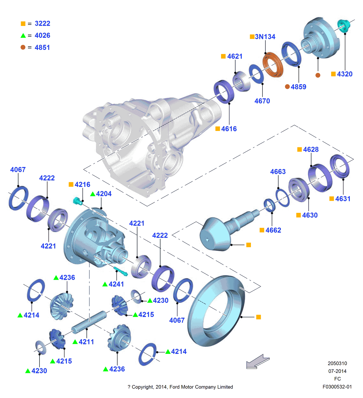 Ford GL3Z-3222-A Ring & Pinion