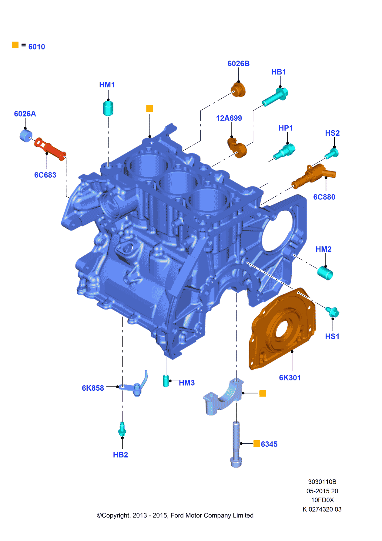 Ford -W716407-S300 Pin