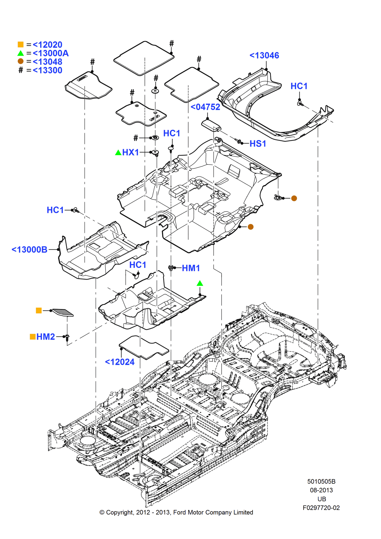 Ford DB5Z-7813048-AA Carpet - Floor