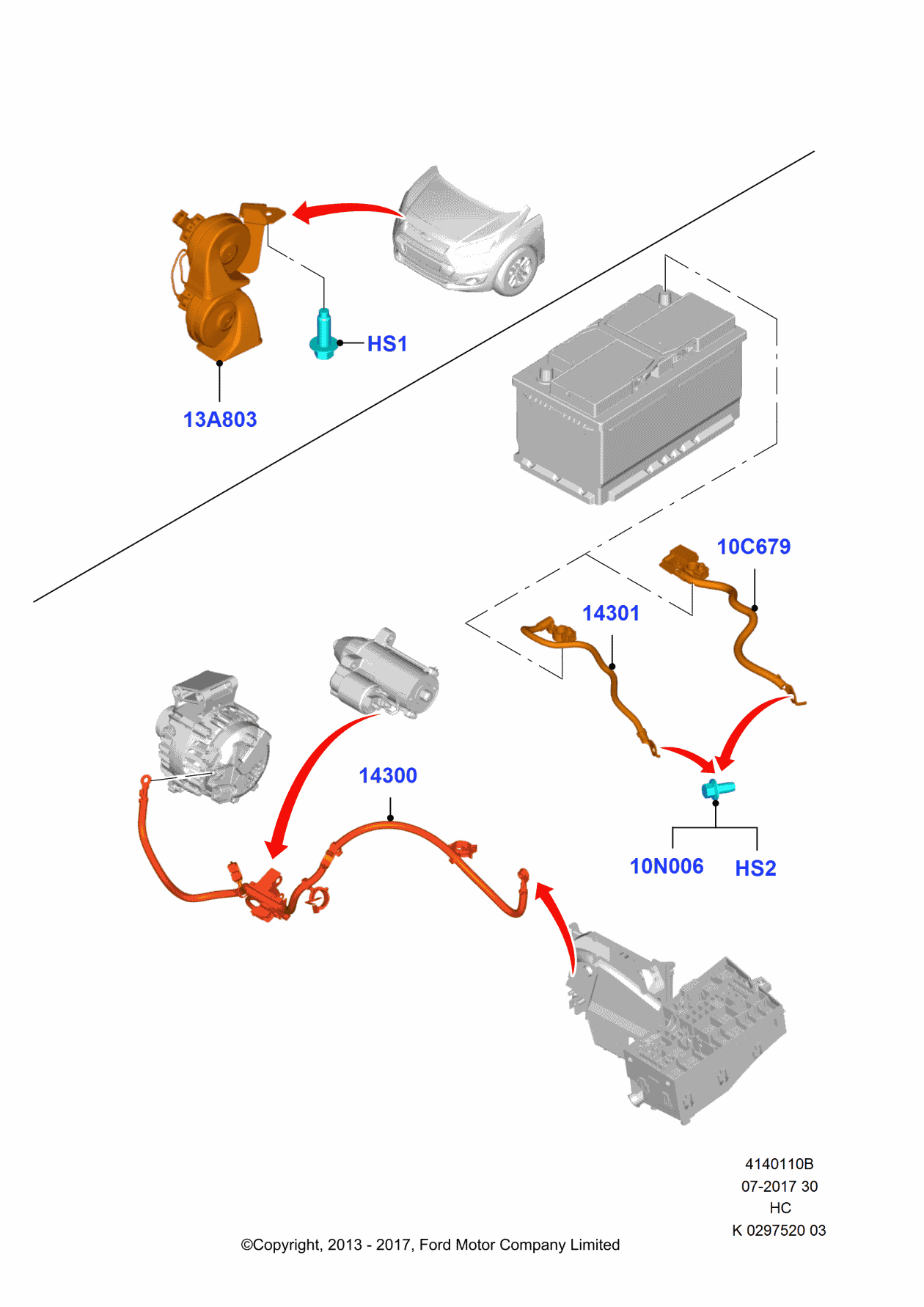 Ford -W505261-S450L Screw