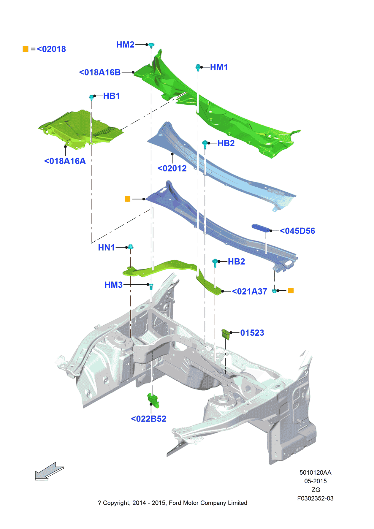 Ford FR3Z-63021A37-A Extension