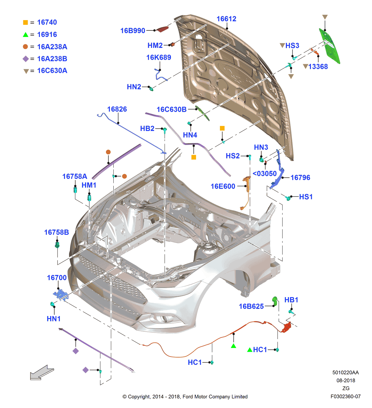 Ford EU5Z-19K272-A Decal - Instruction