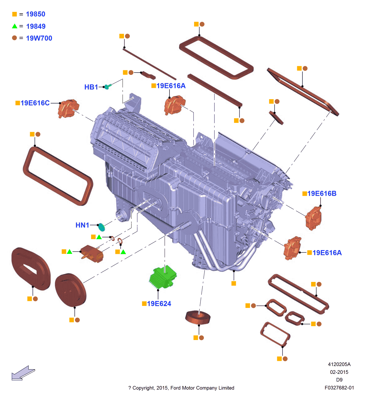 Ford -W710869-S424 Nut And Washer Assembly - Hex.