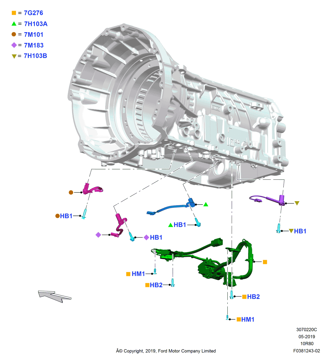 Ford HL3Z-7M101-B Input Sensor