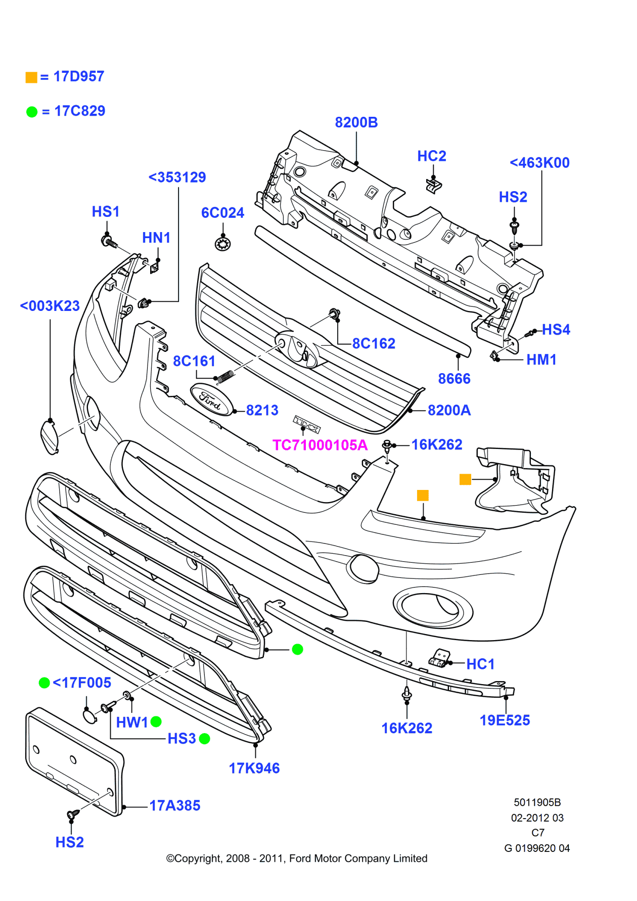Ford 9T1Z-00810-A Washer