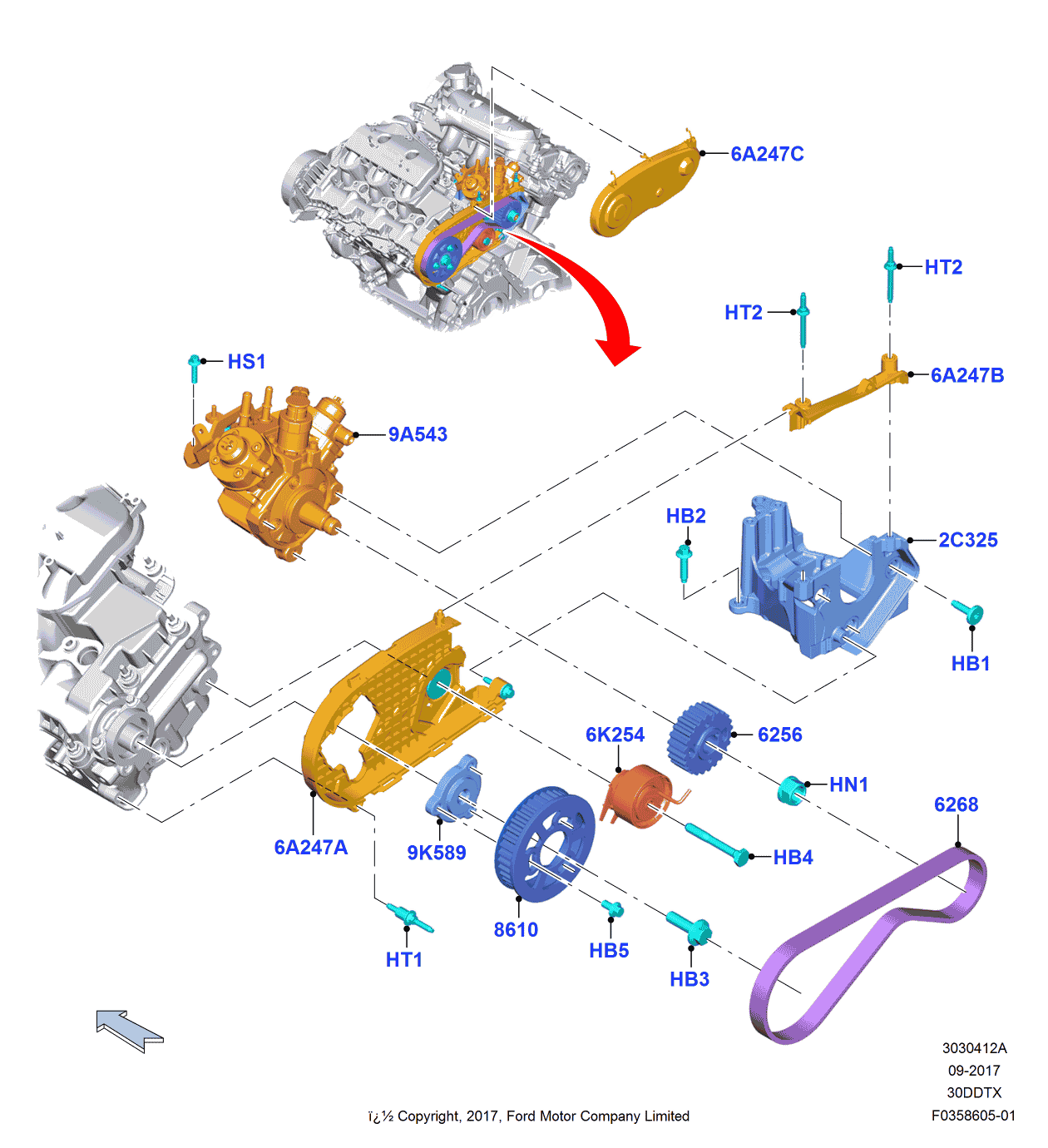Ford JL3Z-9A543-A Injection Pump