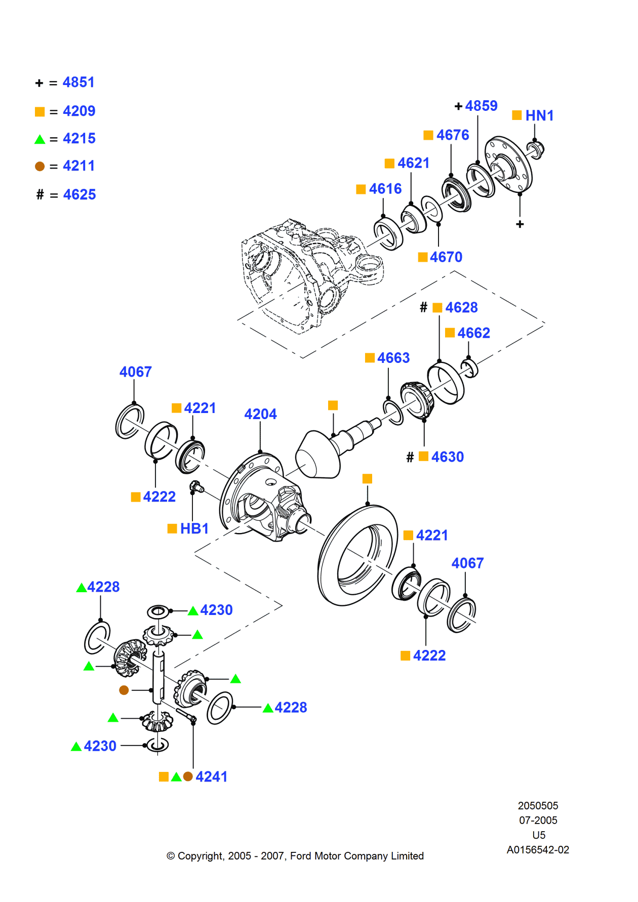 Ford 6L2Z-4209-A Gear And Pinion Assembly