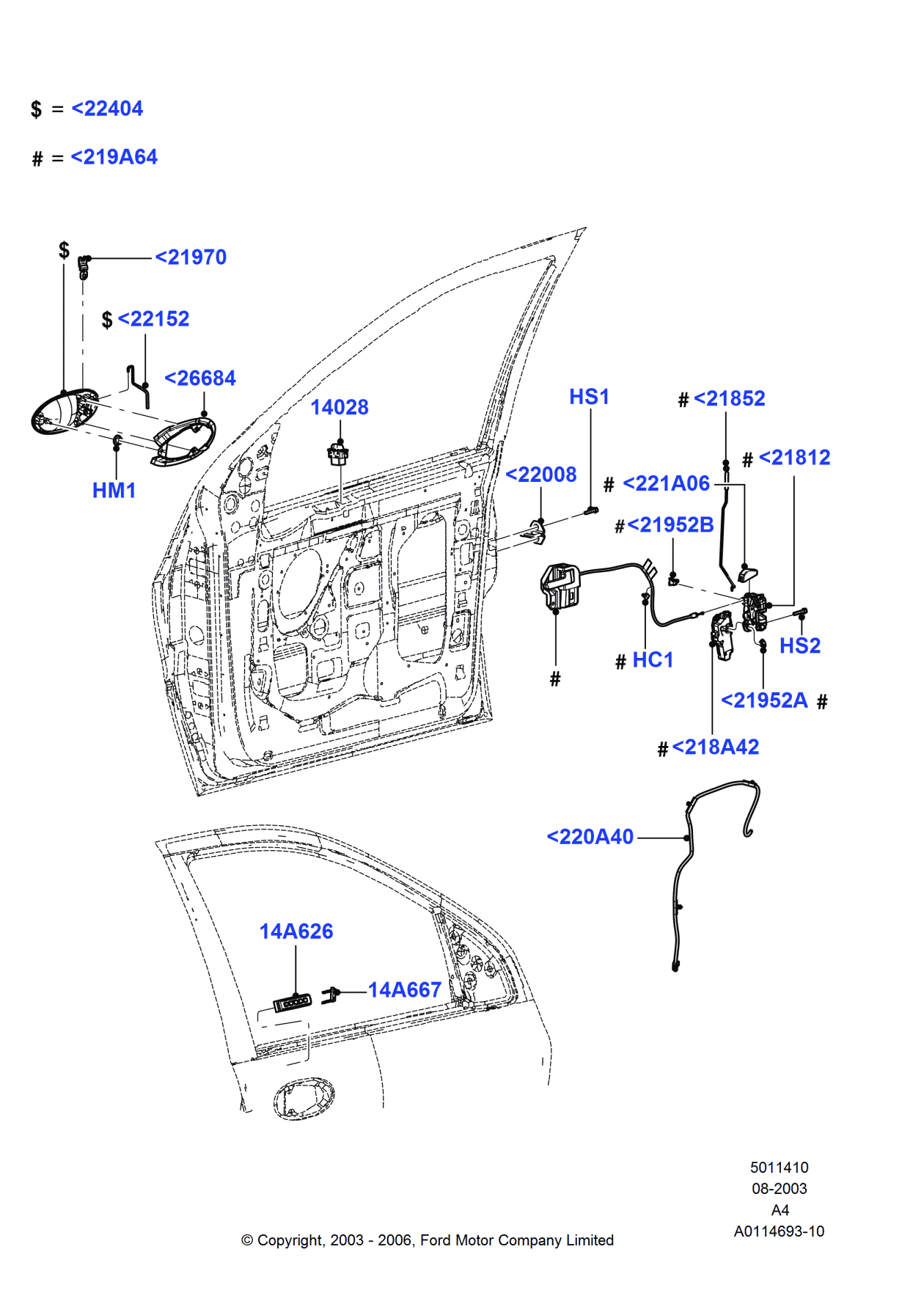 Ford 3F2Z-1721853-AA Rod