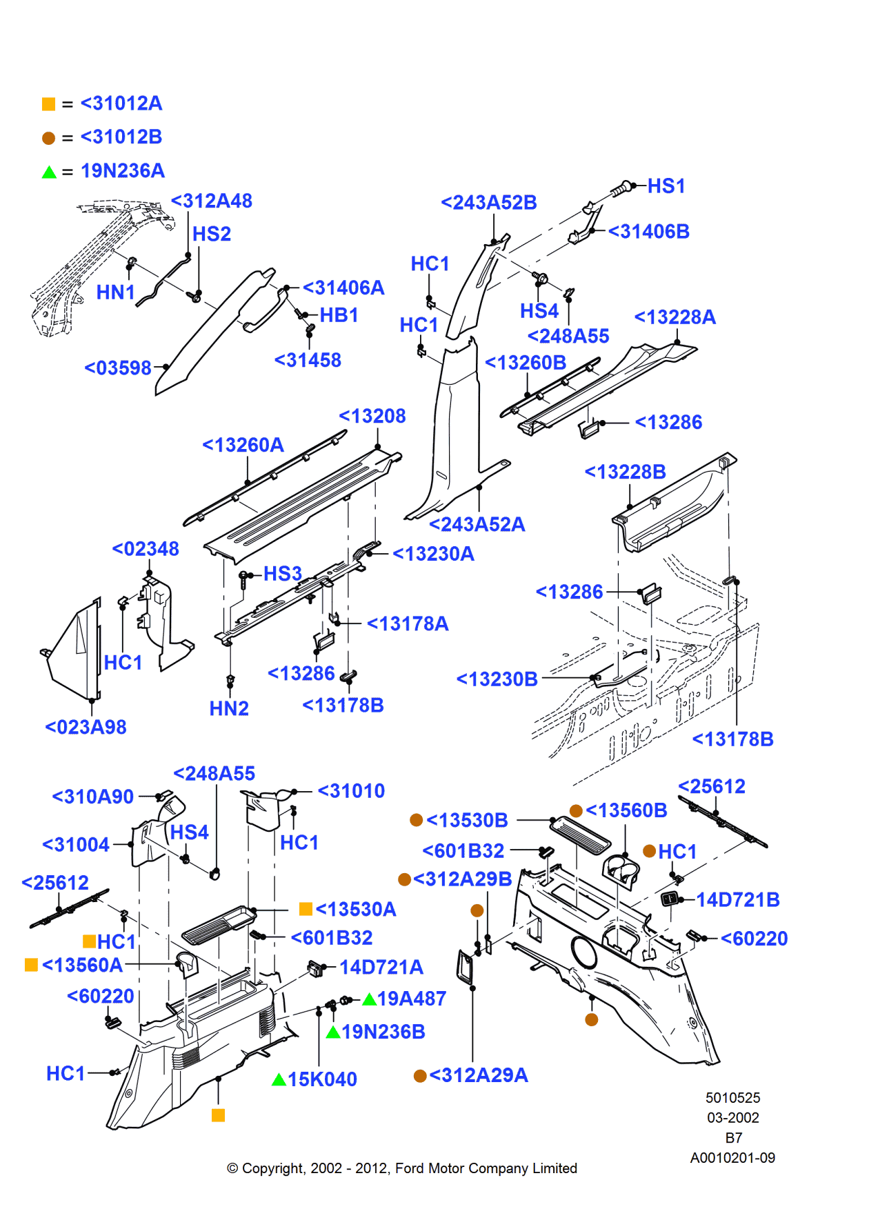 Ford 2L1Z-7813530-GLB Tray - Utility