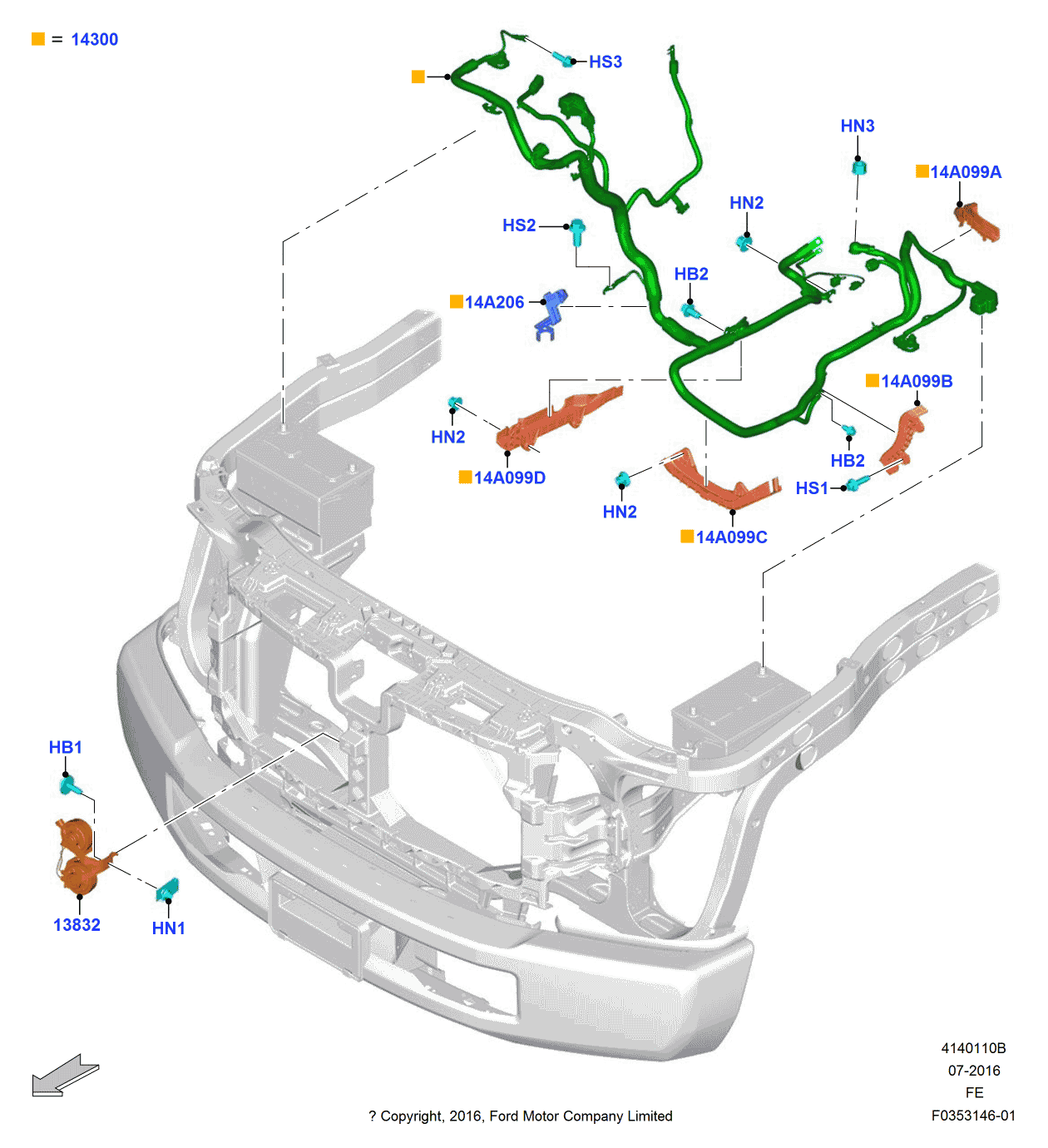 Ford BC3Z-14A099-L Shield