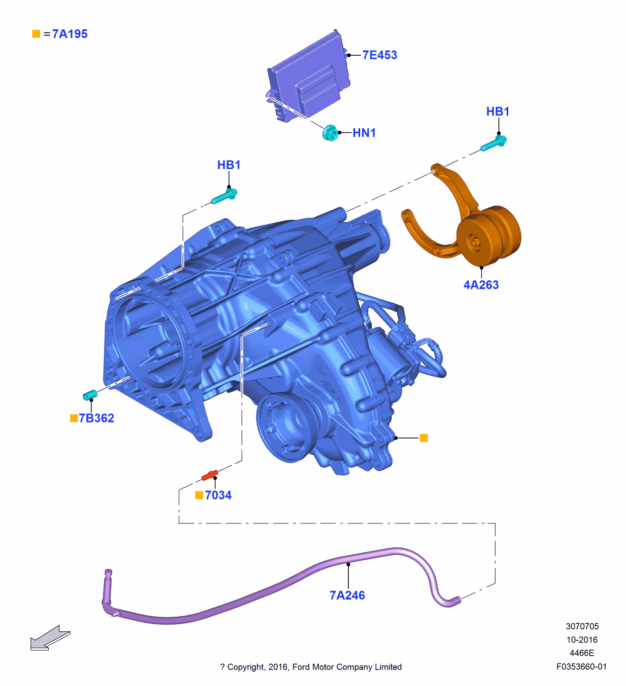 Ford HL3Z-4A263-A Damper - Drive Shaft