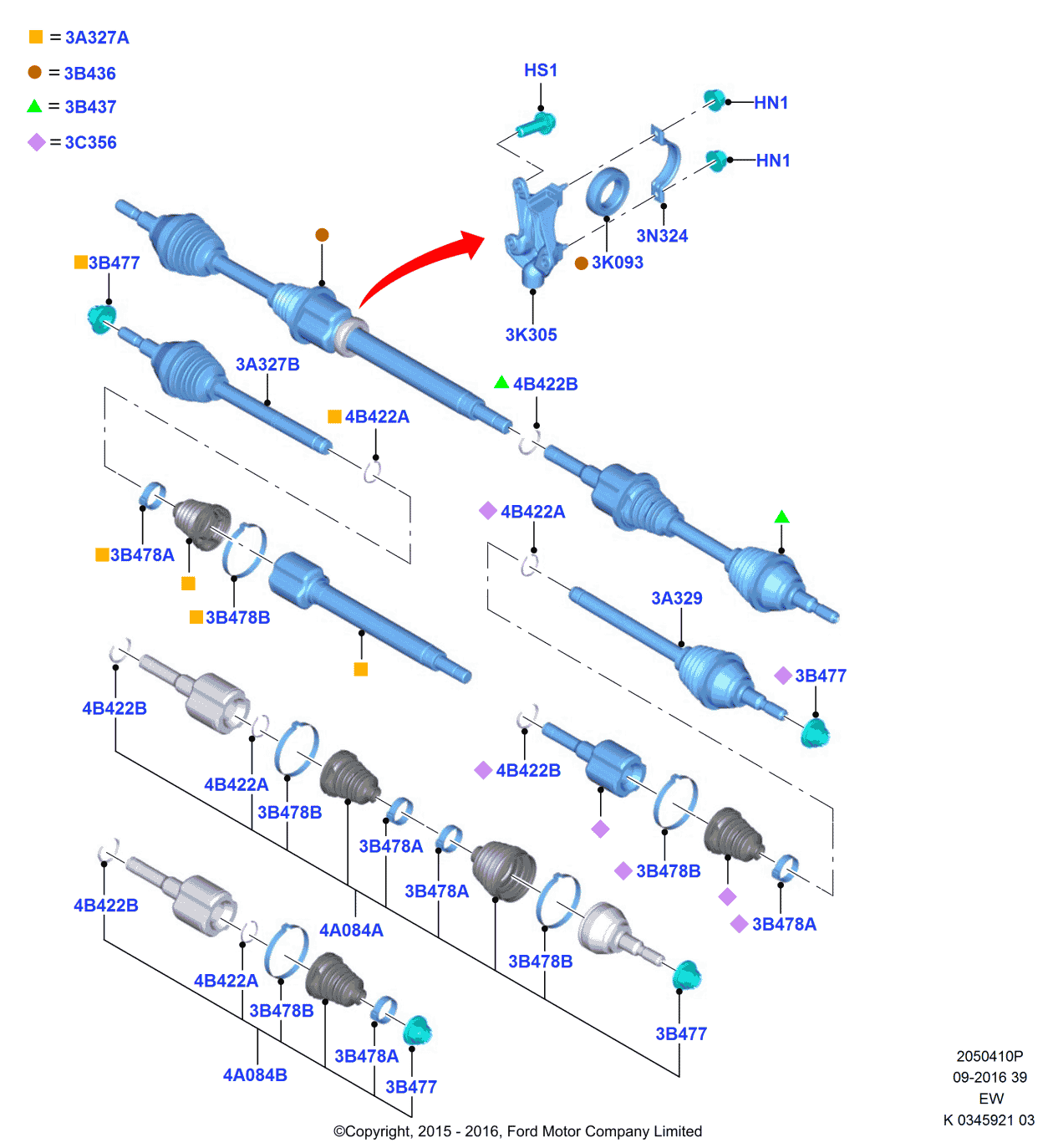 Ford G1FZ-3K305-A Bracket