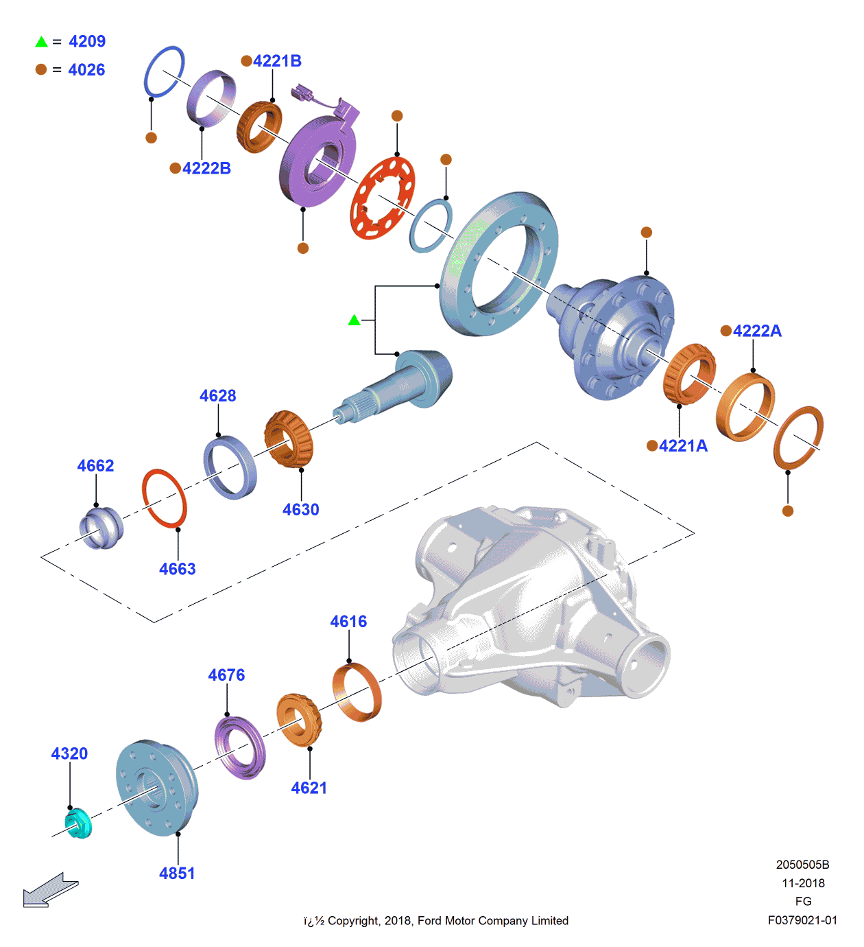 Ford KB3Z-4026-A Differential Assembly