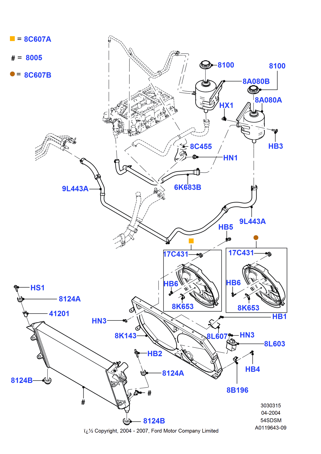 Ford 4G7Z-8C455-AA Bracket