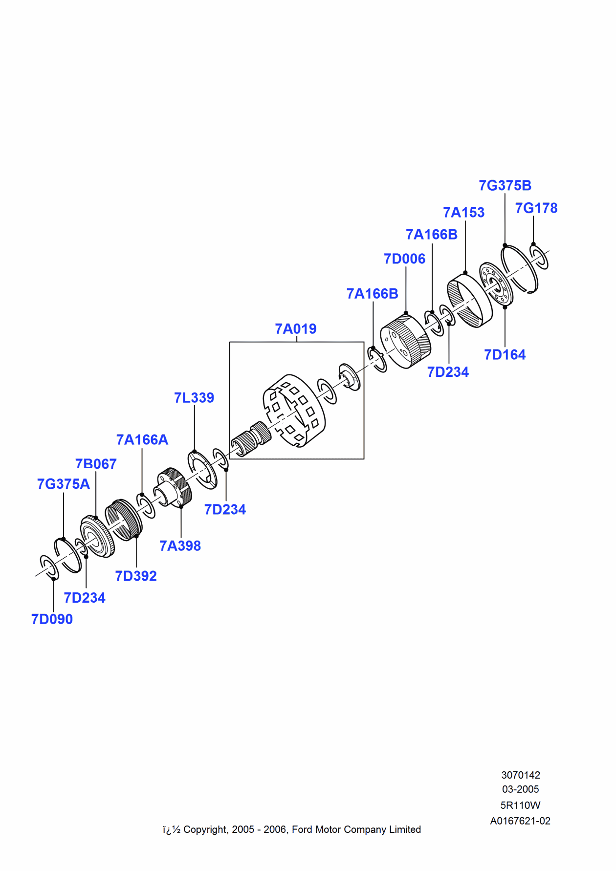Ford 6C3Z-7A398-A Planet Assembly - Forward