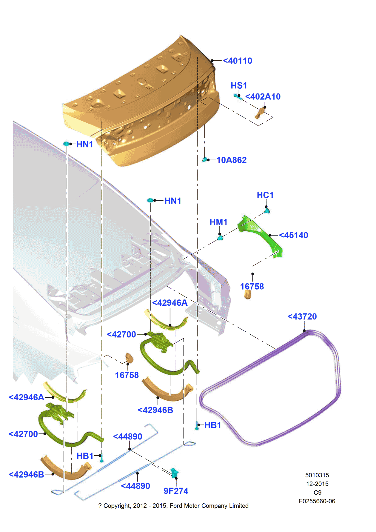 Ford DS7Z-9F274-B Clip