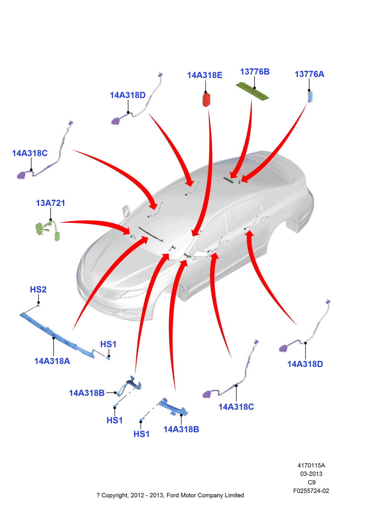 Ford DP5Z-13C724-C Socket And Wire Assembly - Lamp