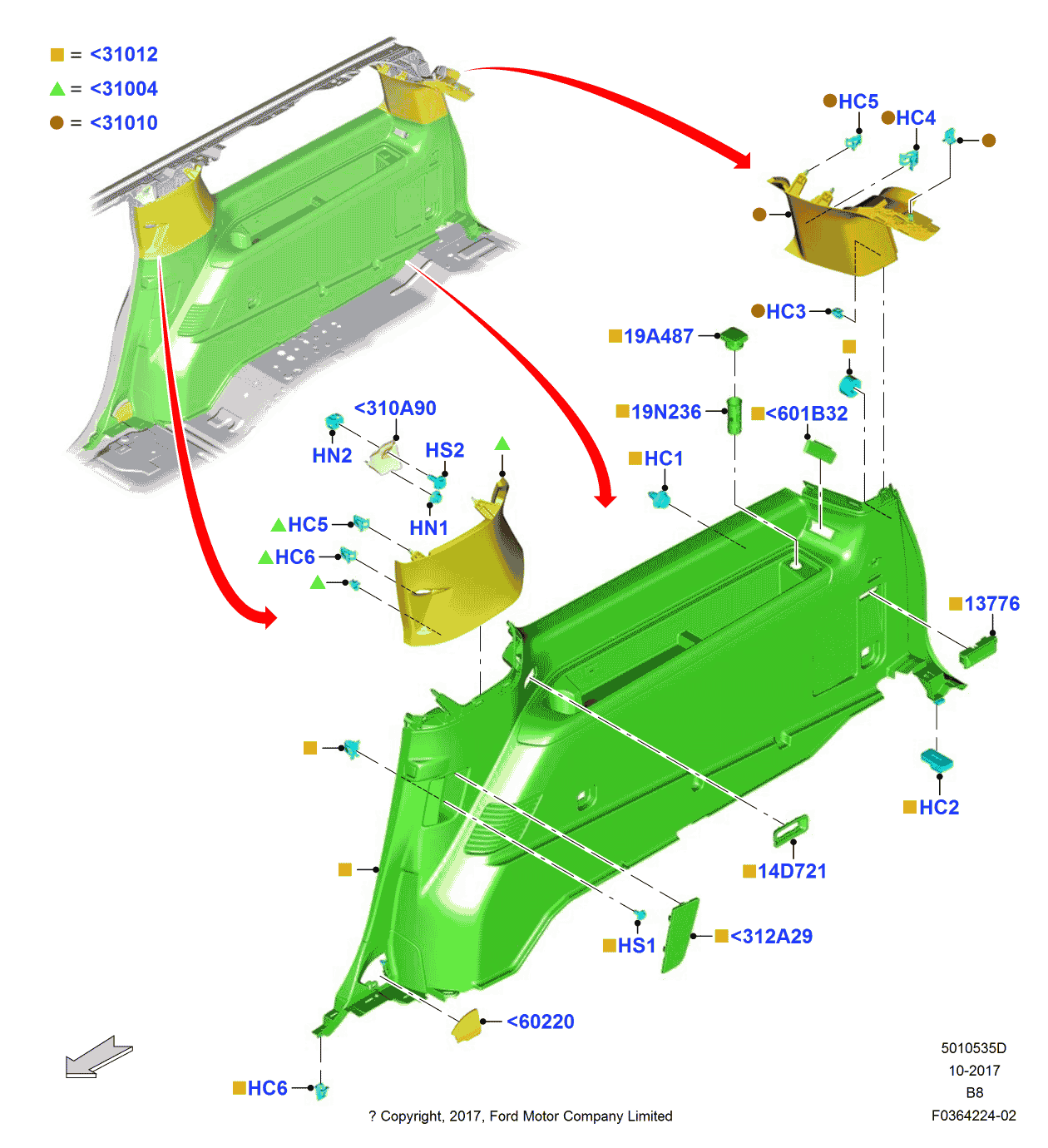 Ford JL1Z-40312A28-BA COVER