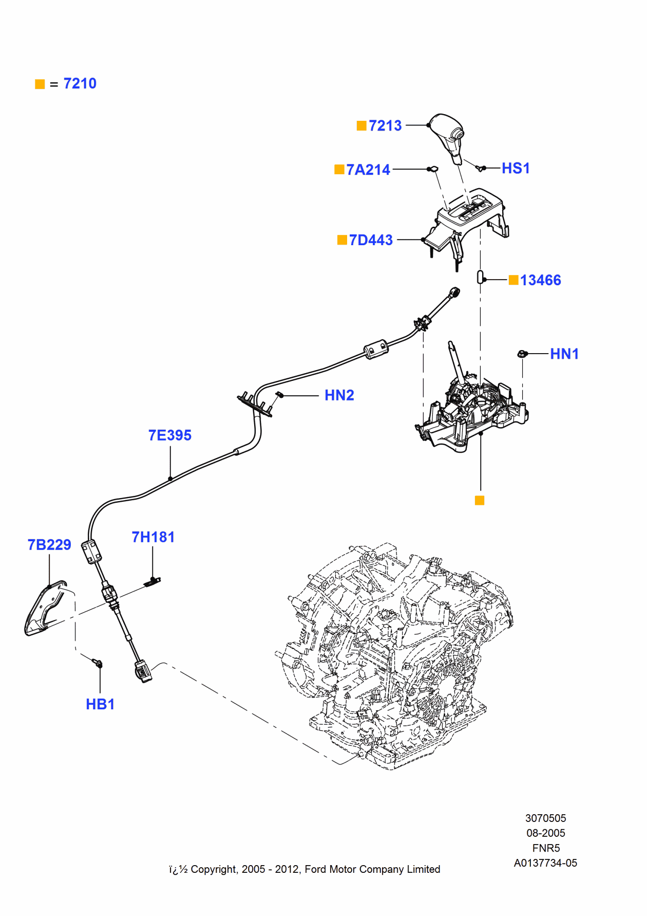 Ford 6E5Z-7B229-A Bracket