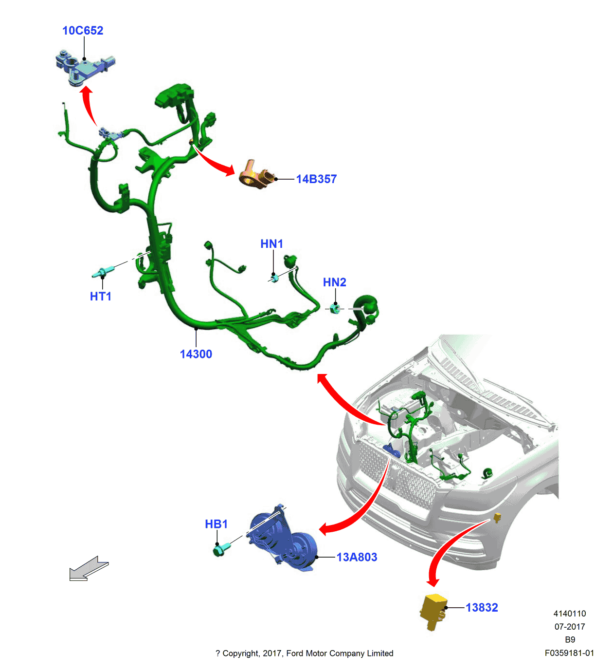 Ford -W719128-S450L Stud