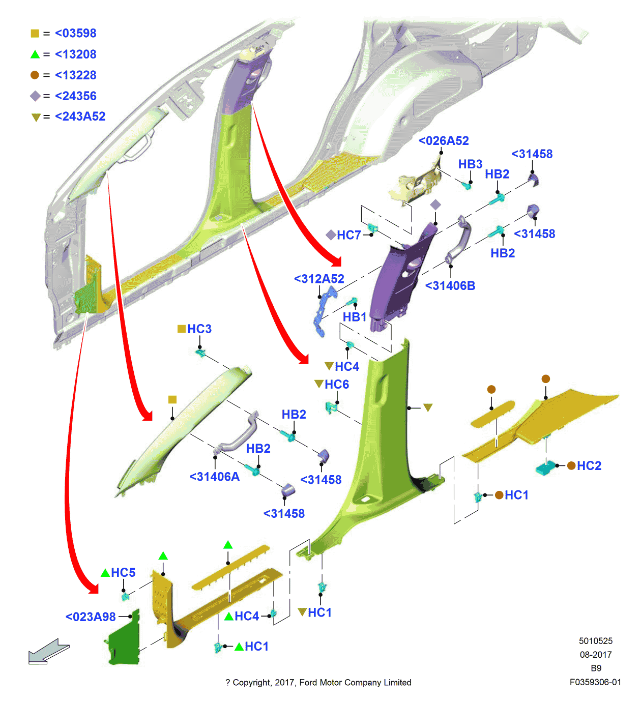 Ford JL7Z-4013228-AE Plate - Door Scuff
