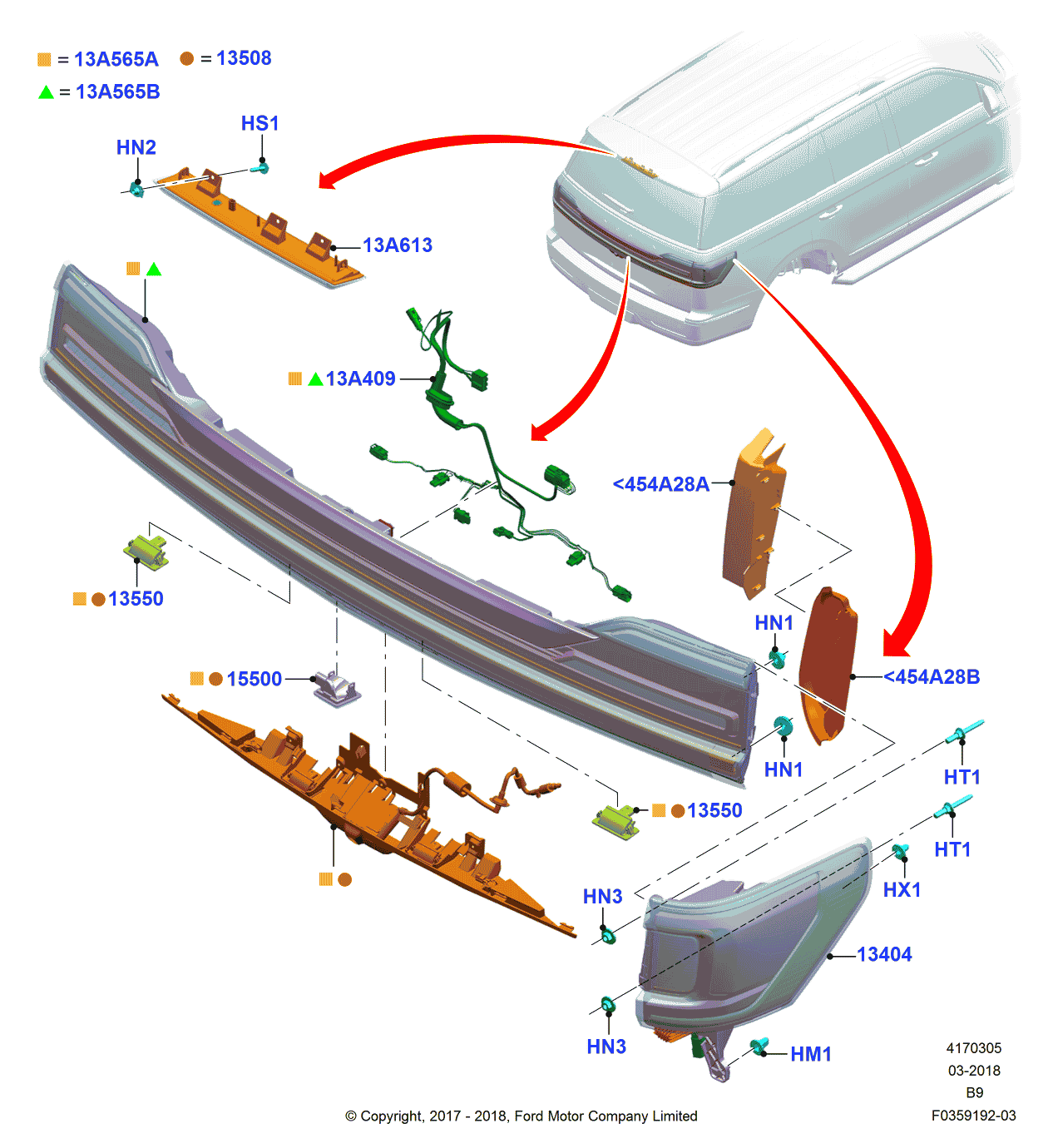 Ford JL7Z-13A409-C Wire Assembly