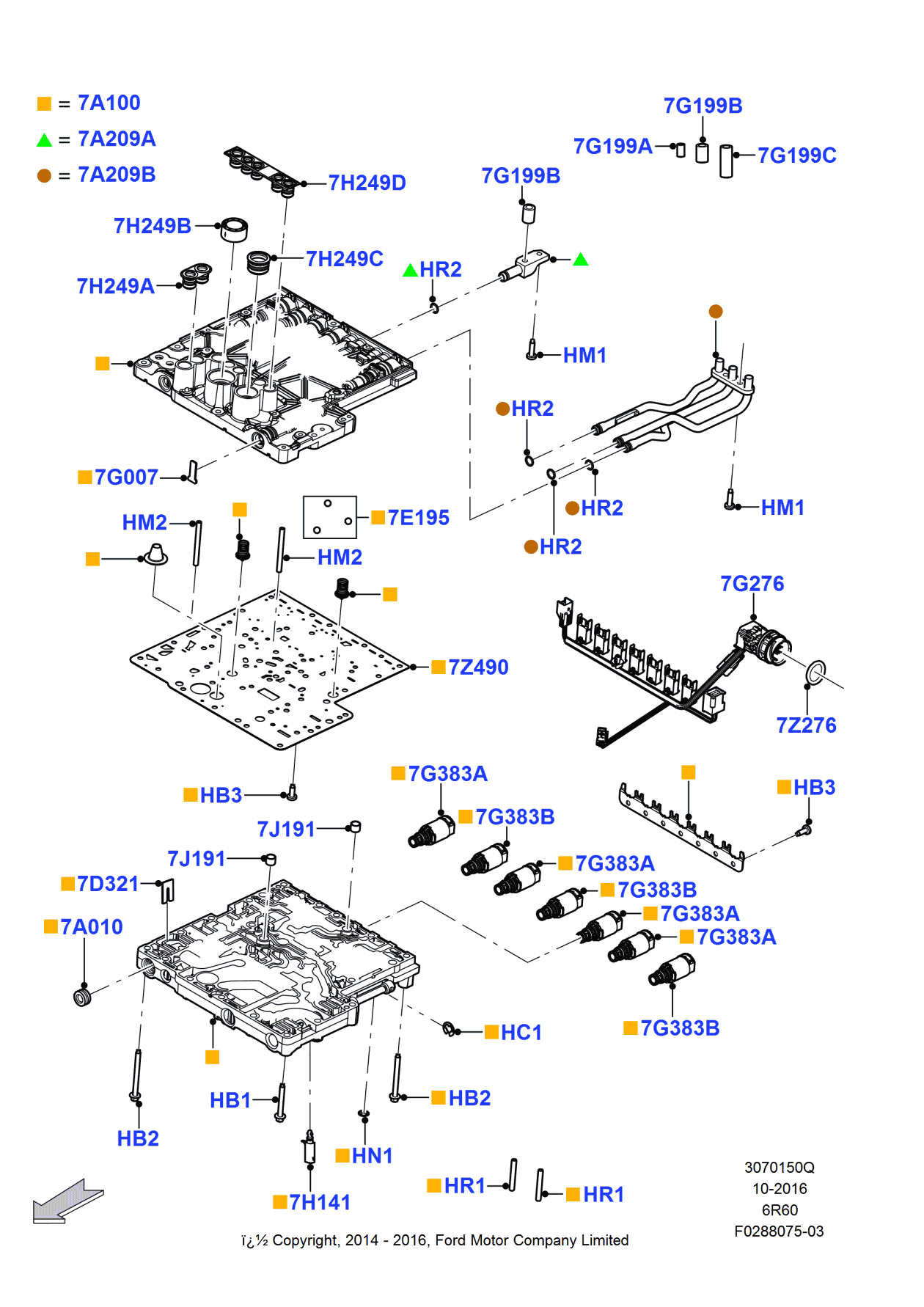 Ford BC3Z-7D321-BA Retainer