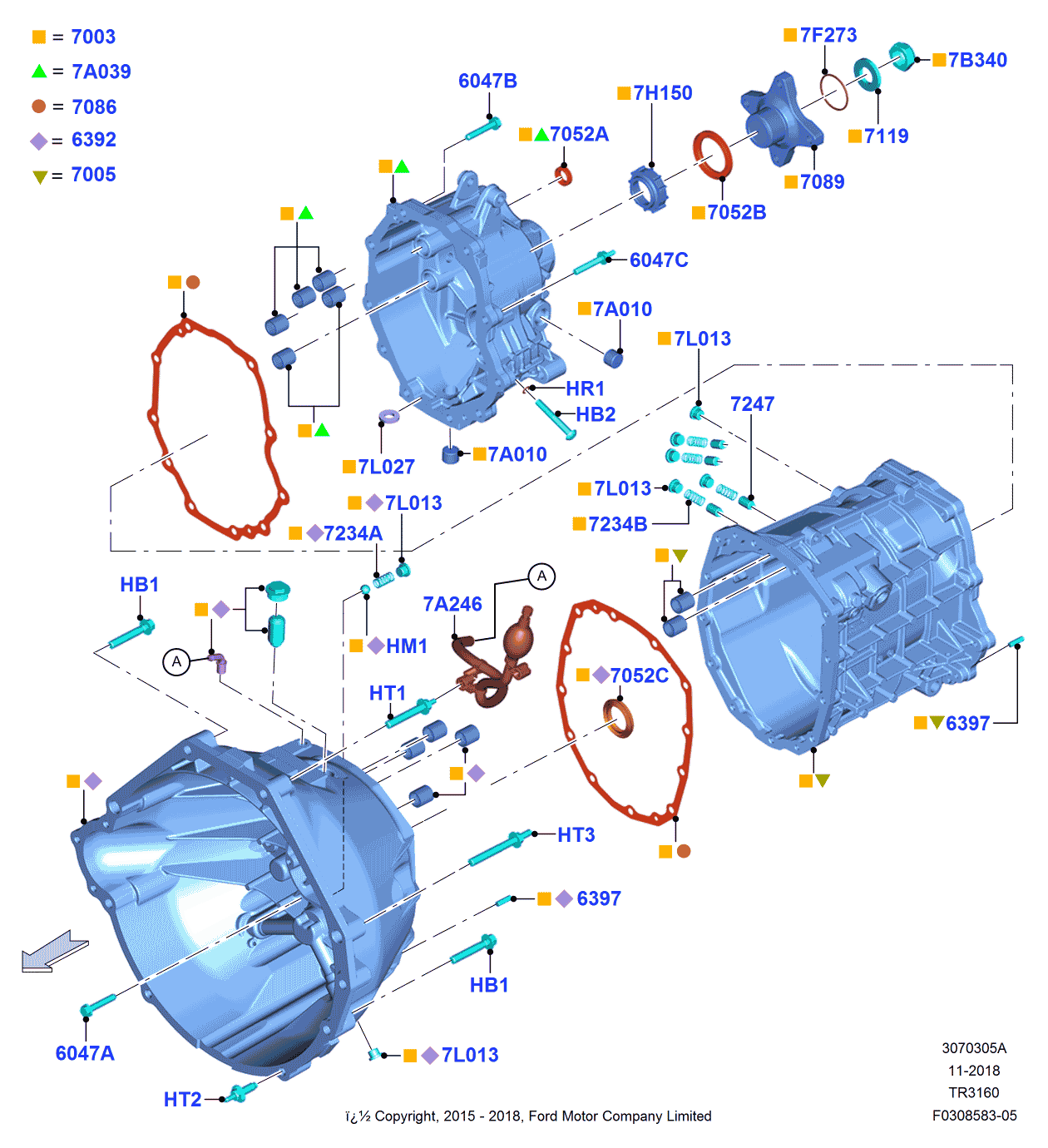 Ford FR3Z-7005-G CASE ASY - TRANSMISSION